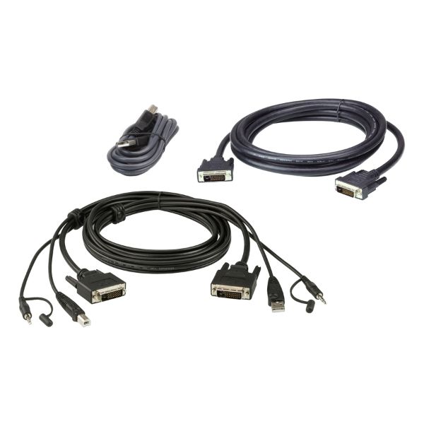 2L-7D03UDX5 - Bộ cáp kép DVI-Dd/USB/SP dài 3 mét